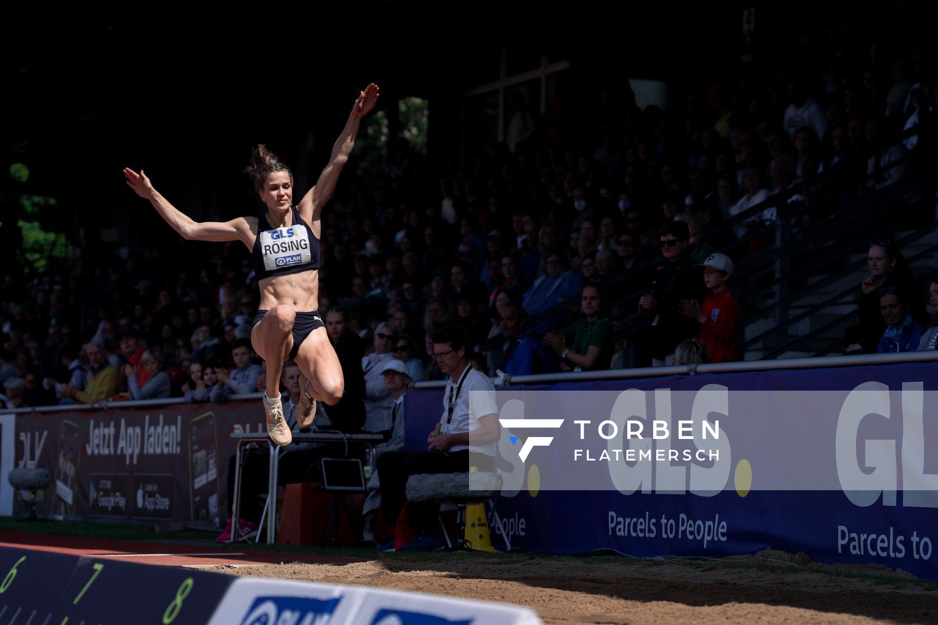 Mareike Roesing (USC Mainz) beim Weitsprung am 08.05.2022 beim Stadtwerke Ratingen Mehrkampf-Meeting 2022 in Ratingen